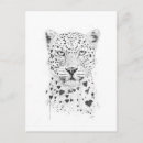 Search for black white leopard postcards Cute