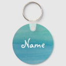 Search for beach wedding round keychains Blue