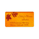 Search for fall leaves rectangle stickers Return address