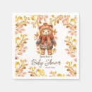 Search for fall baby shower napkins Teddy bear