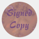 Search for copy stickers Signed