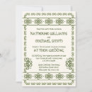 Search for celtic knot wedding invitations Green