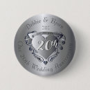 Search for 20th anniversary buttons Couple