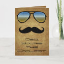 Search for funny mustache fathers day cards Retro