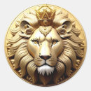 Search for lion crown stickers Gold