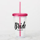 Search for plastic party drinkware Bride