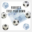 Search for kids soccer stickers First year down