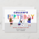 Search for alphabet birthday invitations Colourful
