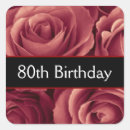 Search for red roses birthday stickers Eighty