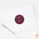 Search for burgundy and gold wedding stickers Classic