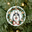 Search for siberian husky ornaments Pet