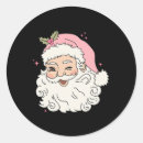 Recherche de vintage pink rose autocollants Père noël