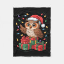 Search for christmas owl blankets Xmas store