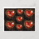 Search for broken hearts postcards Illustration