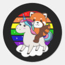 Search for red unicorn stickers Rainbow