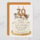Search for autumn 70th birthday invitations Watercolor