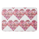Search for heart shaped bath mats Pink