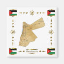 Recherche de la jordanie magnets Drapeau