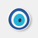 Recherche de oeil bleu magnets Symbole