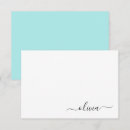 Search for aqua note cards White