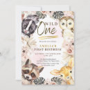 Recherche de woodland animals 1ans anniversaire invitations Baby girl