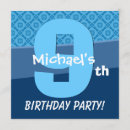 Search for 9 year old boy birthday invitations Nine