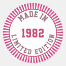 Recherche de année naissance autocollants Rétro