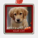 Search for dog metal ornaments Merry christmas