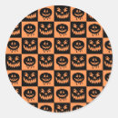 Search for pumpkin face stickers Spooky