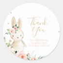 Search for turning one stickers Bunny