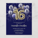 Recherche de royal blue 16ans anniversaire invitations Filles 16e anniversaire