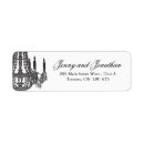 Search for chandelier wedding return address labels Fancy