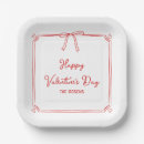 Recherche de valentines day paper assiettes Rouge
