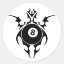 Recherche de boule huit autocollants Sport