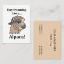 Search for llama business cards Wool
