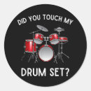 Search for drum set stickers Drummer