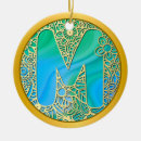 Search for initial m ornaments Gold