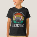 Search for frenchie kids tshirts Cute