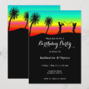 Search for sunset birthday invitations Silhouette