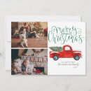 Search for red truck christmas cards Vintage