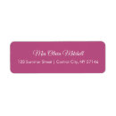 Search for plain pink return address labels Modern