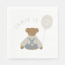 Search for blue tartan napkins Teddy bear