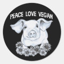 Search for peace love animals stickers Vegan
