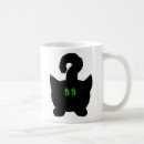Search for cartoon cat design mugs Black