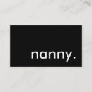 Search for nanny business cards Modern