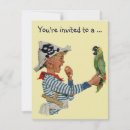 Search for pirate parrot postcards Vintage