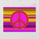 Search for pink peace sign postcards Hippie