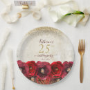 Search for 25th birthday plates Floral