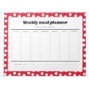 Search for weekly meal planner notepads Scheduler