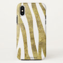 Search for gold zebra iphone cases White